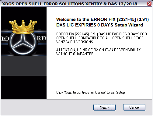 2221-45 xentry open shell xdos.2016.07